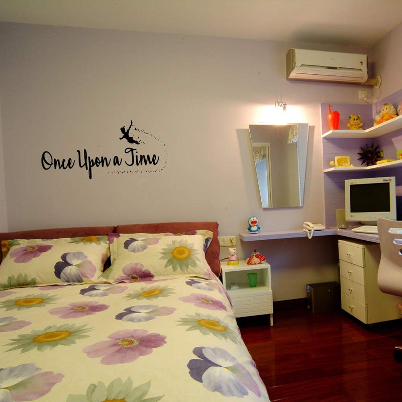MOVANKRO Once Upon a Time Nursery Wall Quotes Decals Vinyl Lettering for Kids Room Decoration Graphic Motto Art Letters - Image 5